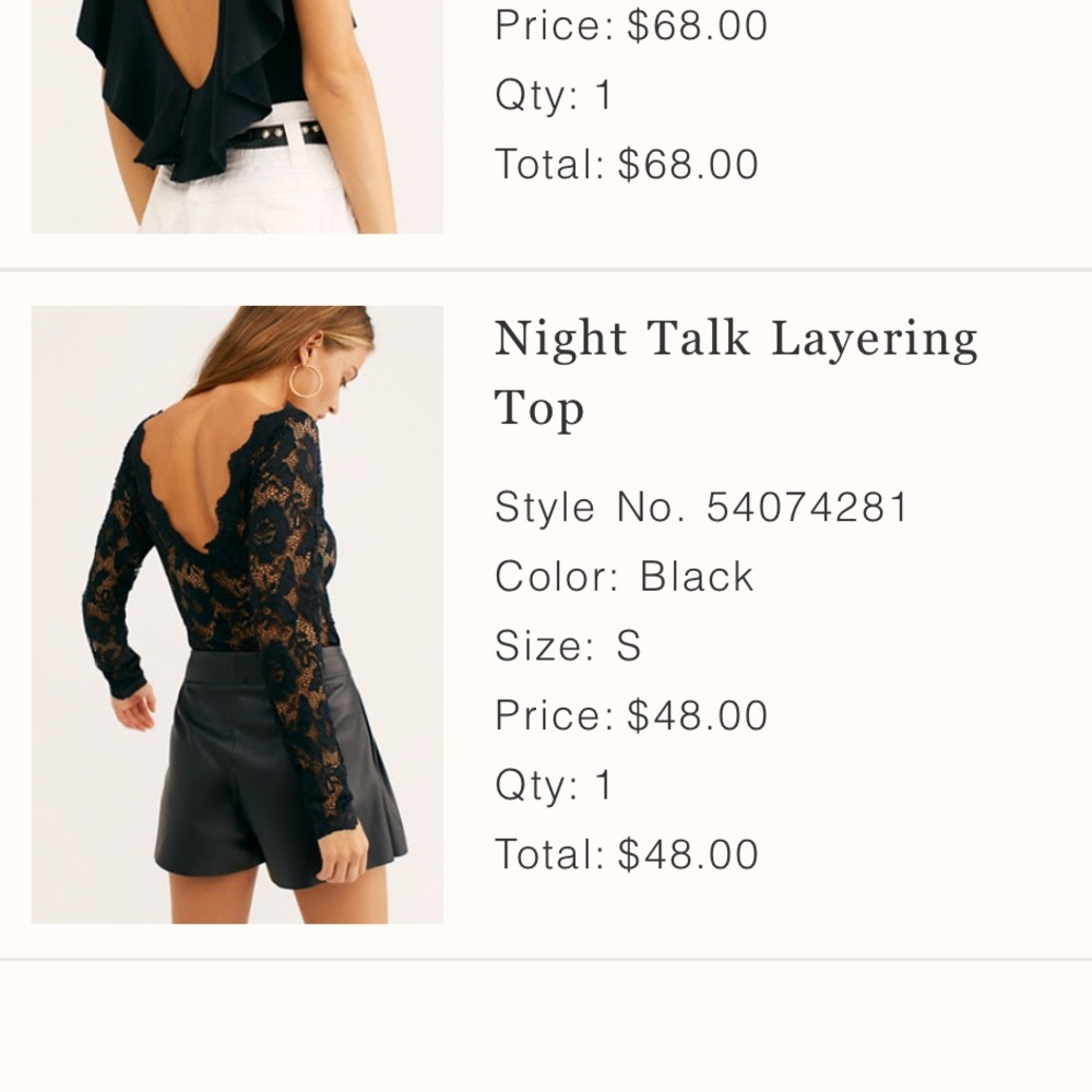 Free people lace layering top